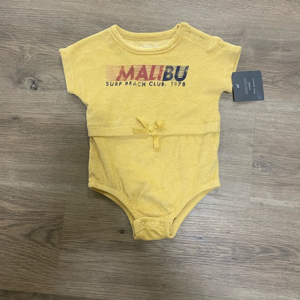 Grayson Threads Yellow Malibu Bodysuit